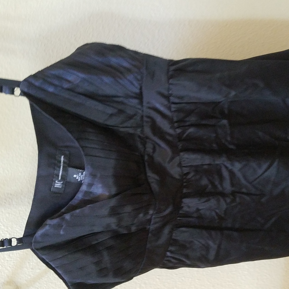 INC Pure Silk business tank, black, sz. 8